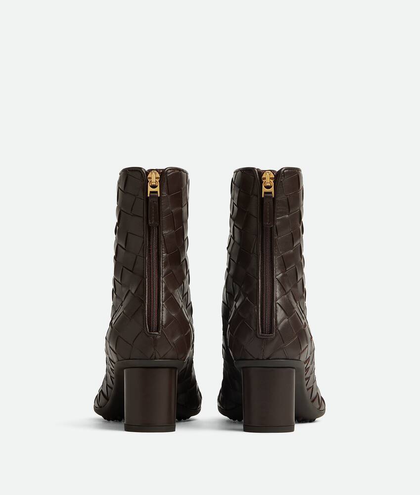 Bottega Veneta Atomic 75 Intrecciato Leather Ankle Boots In Pink