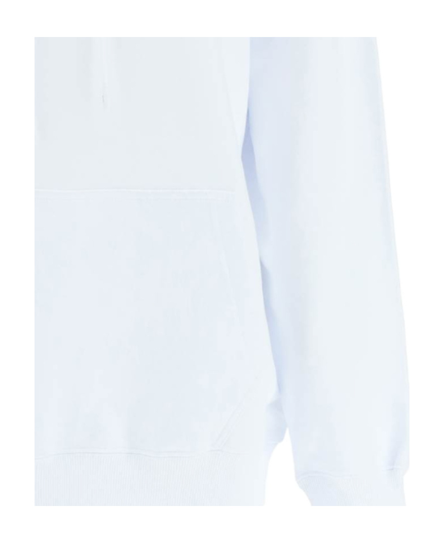 Msgm Rhinestone Embellished Hoodie In White