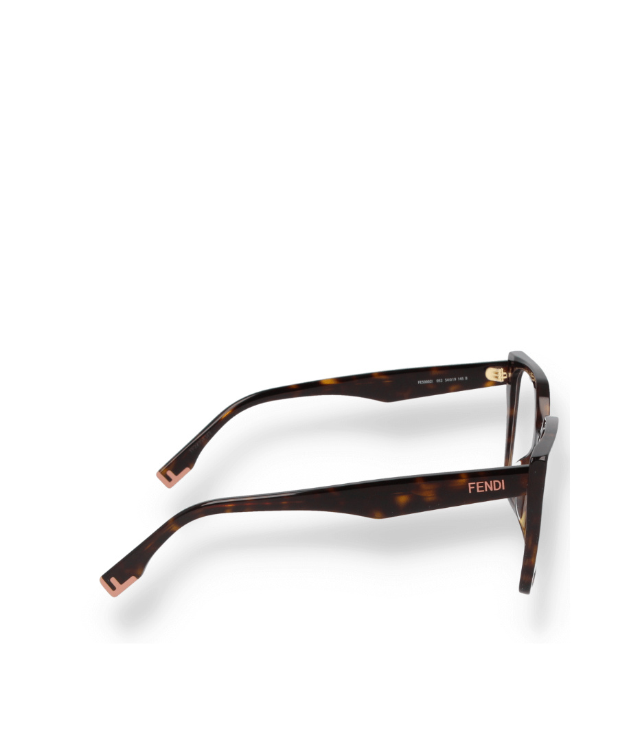 Fendi Logo-lettering Cat-eye Frame Glasses In Black