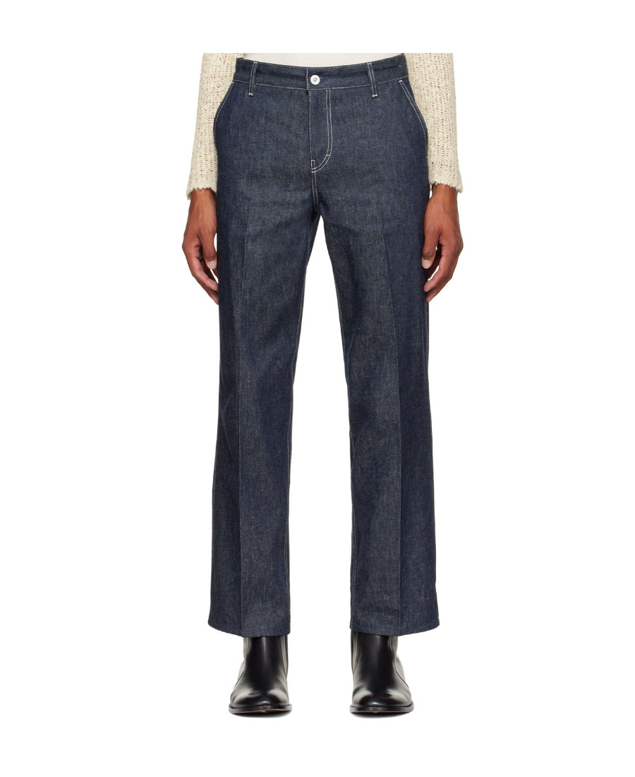 Our Legacy Work Chino Logo Jeans In Black