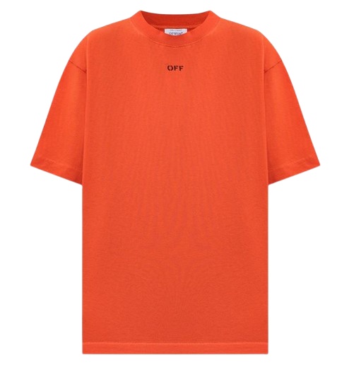 Off-white Short-sleeved T-shirt In Orange