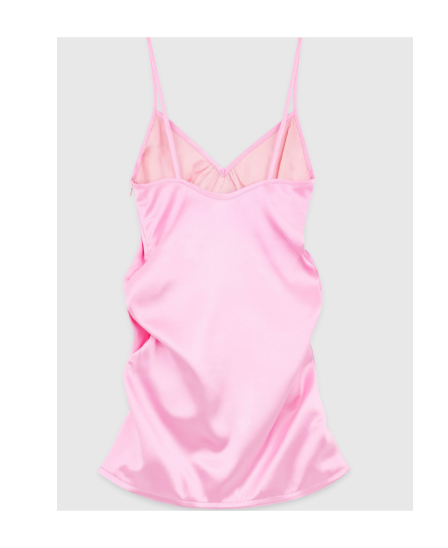We11 Done Logo Halter Skirt In Pink