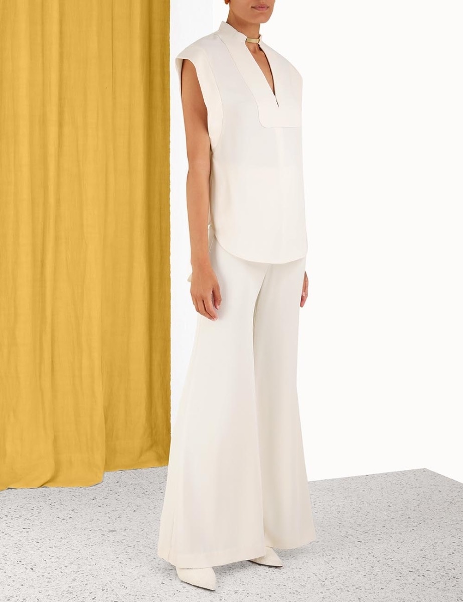 Zimmermann Pendant Belt Vest In White