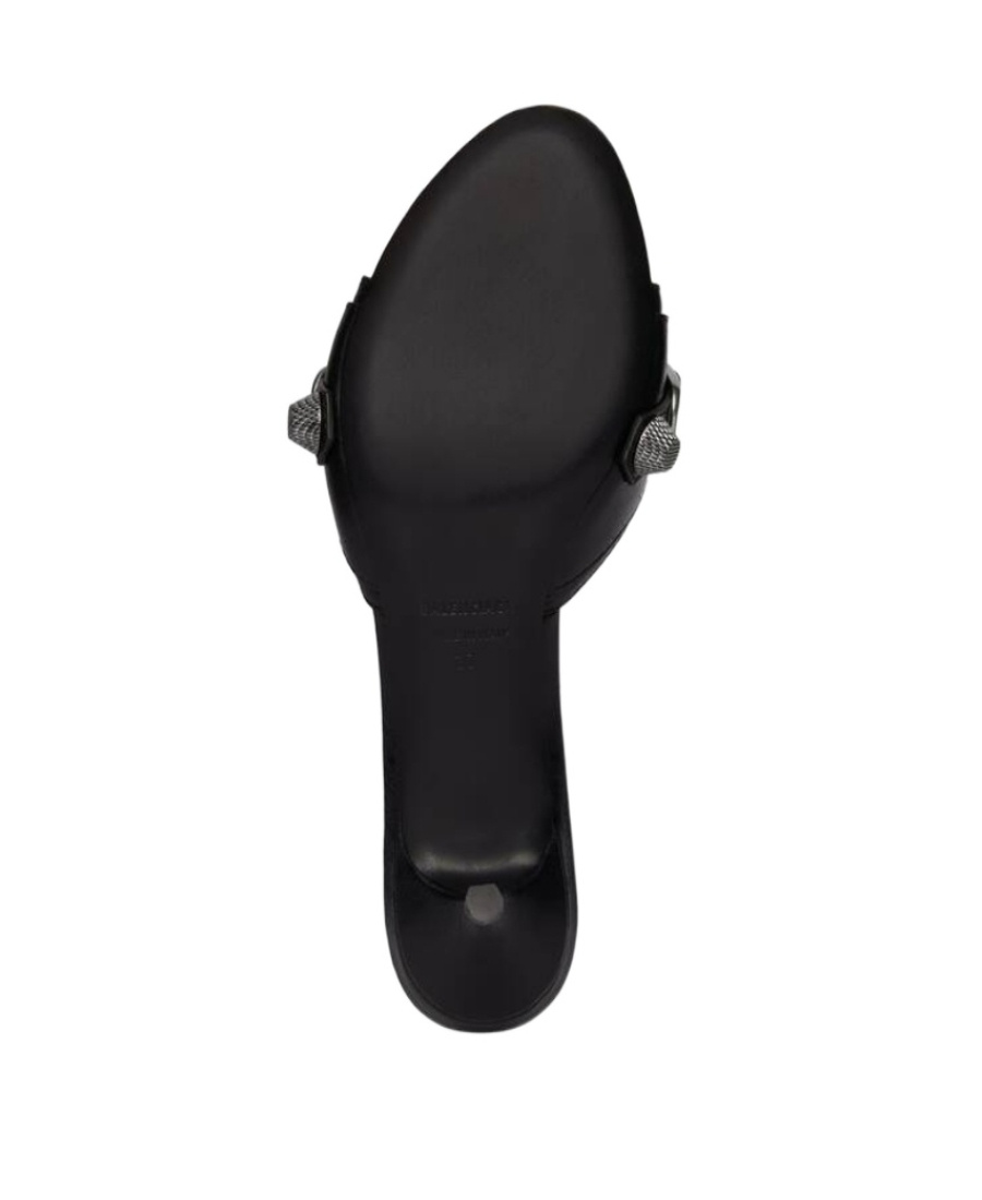 Shop Balenciaga Women's Cagole 50mm Sandal In Black