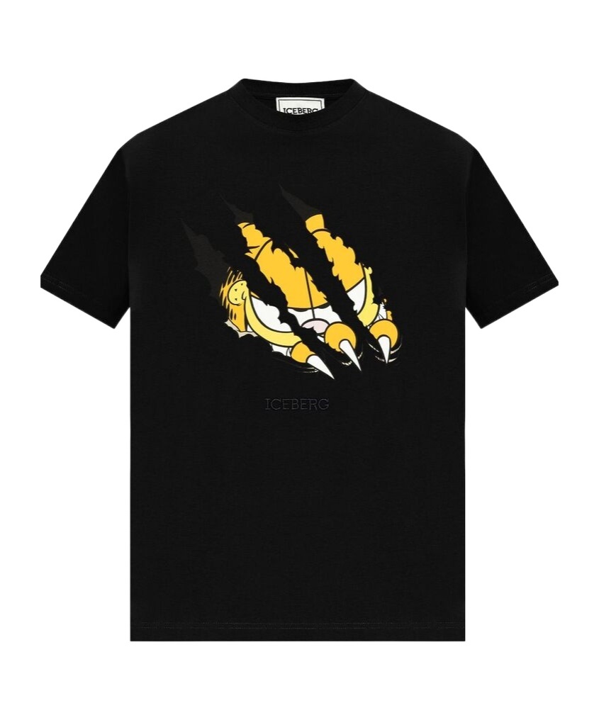 Iceberg Short-sleeved T-shirt In Black
