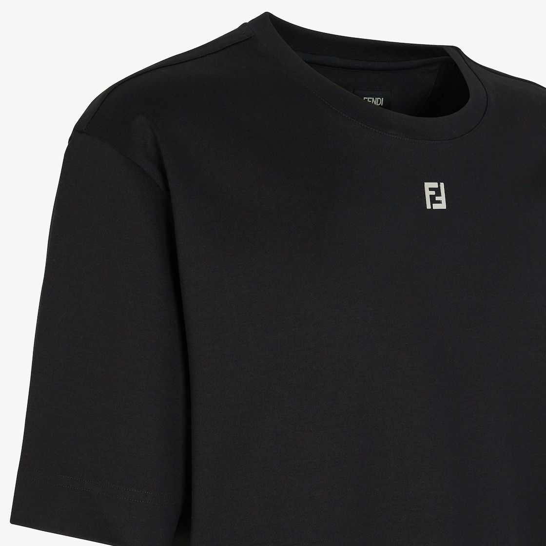 Fendi M.j. Ff Metal T-shirt In Black