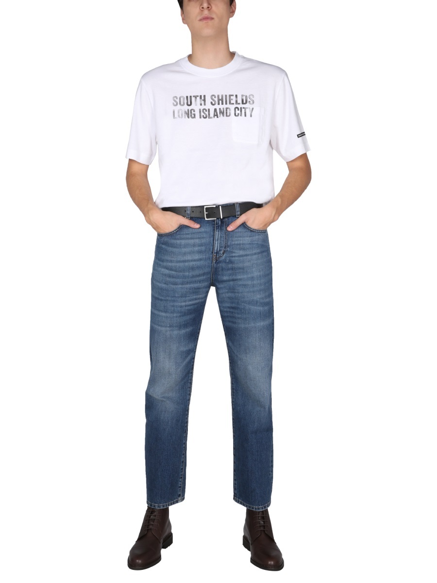 Barbour X Engineered Garments Crewneck T-shirt In White