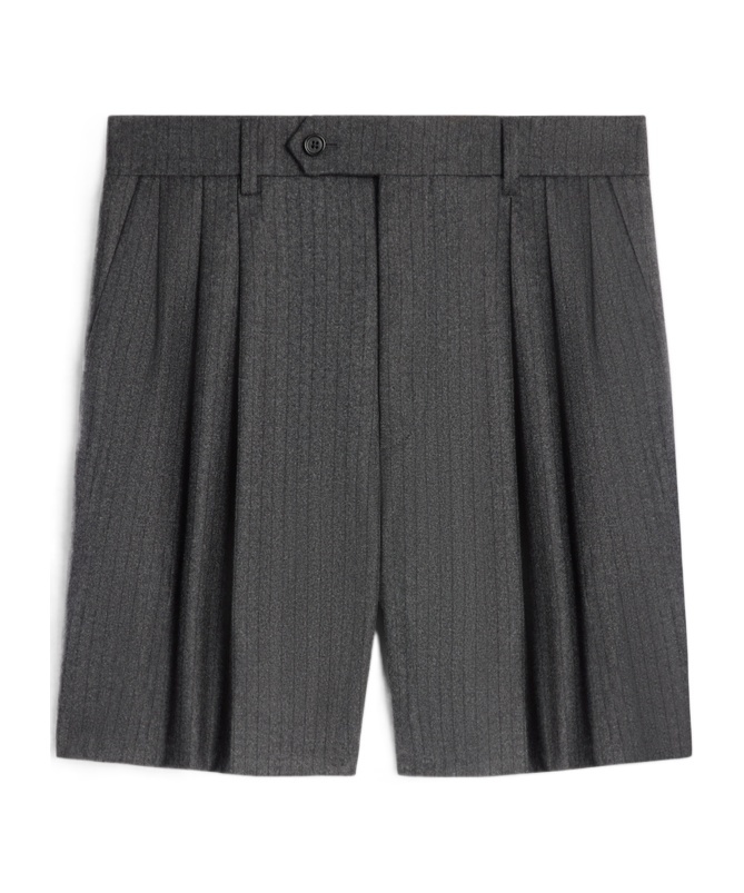 CELINE MEN'S SHORTS IN CASHMERE AND WOOL FLANNEL