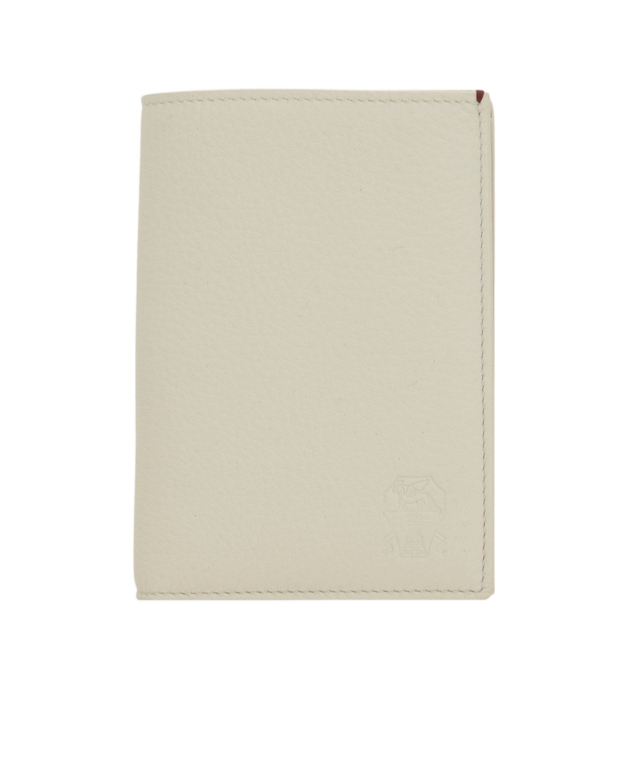 Brunello Cucinelli Logo Debossed Bi-fold Wallet In Neutral