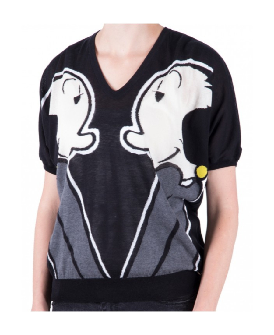 Iceberg Printed Pattern Pullover In Black