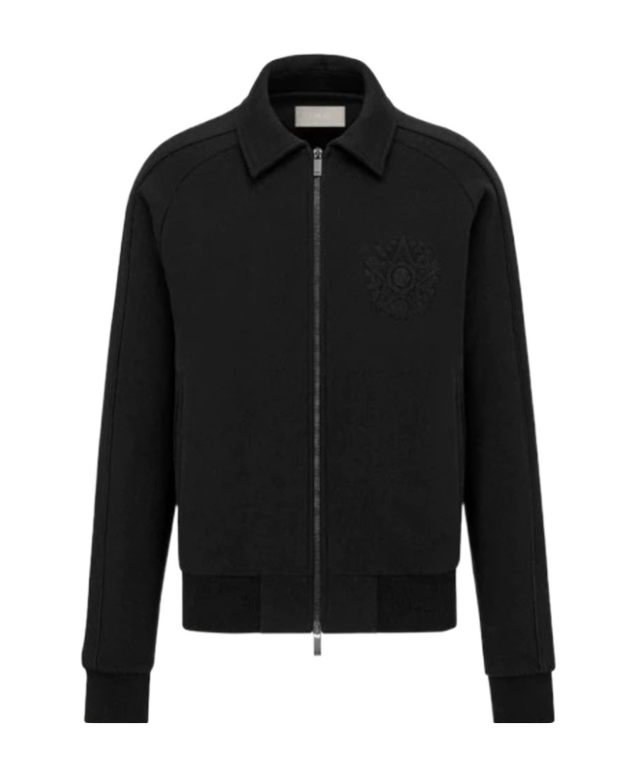 Dior Zipper Casual Jacket In Black