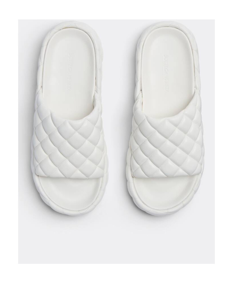Bottega Veneta Intreccio Padded Sandals Female White In White