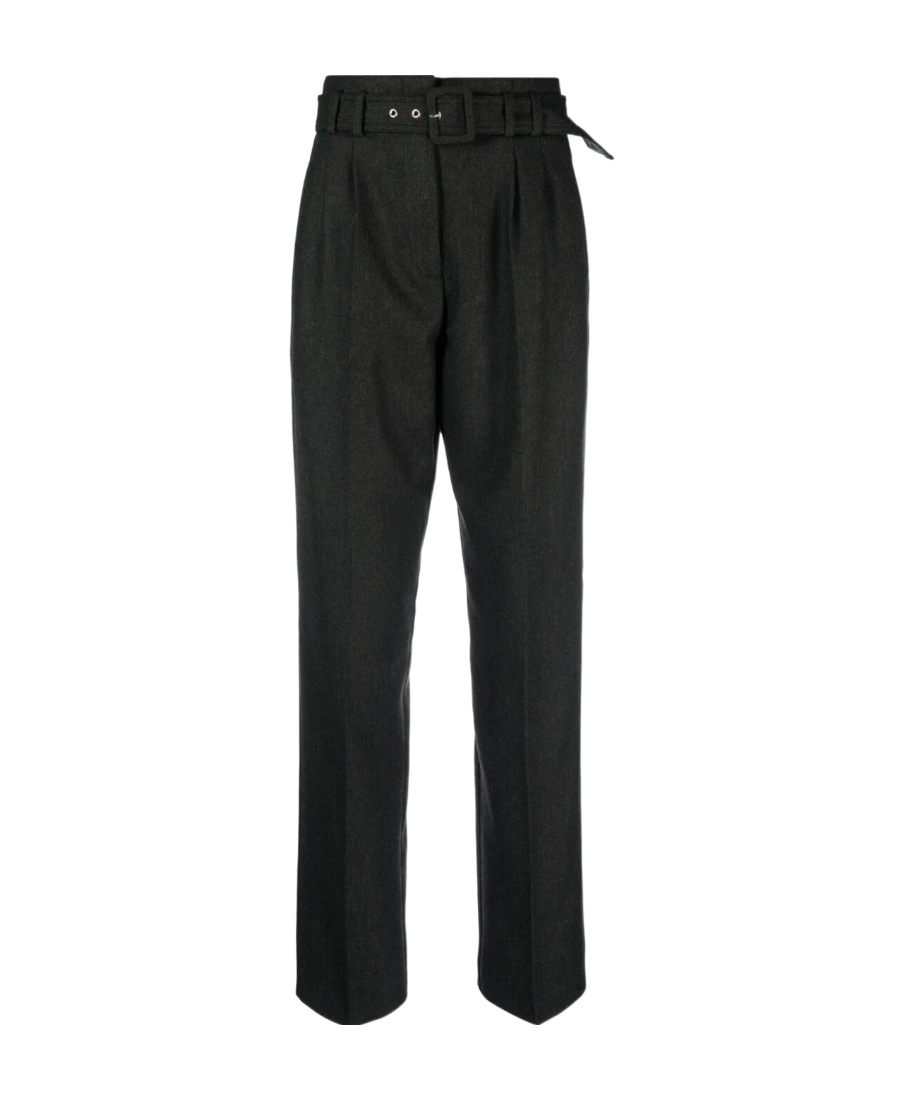 APC BELTED WOOL-BLEND TROUSERS