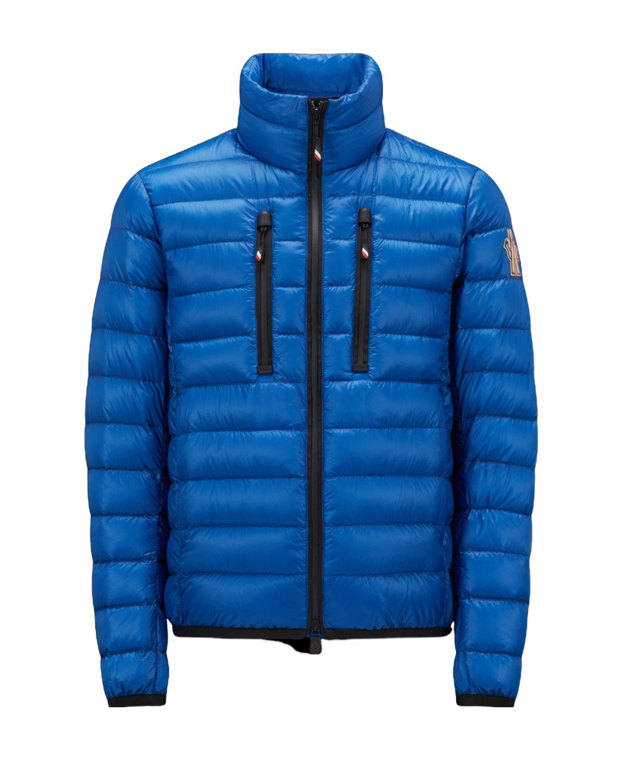 Moncler Logo-patch Padded Jacket In Blue