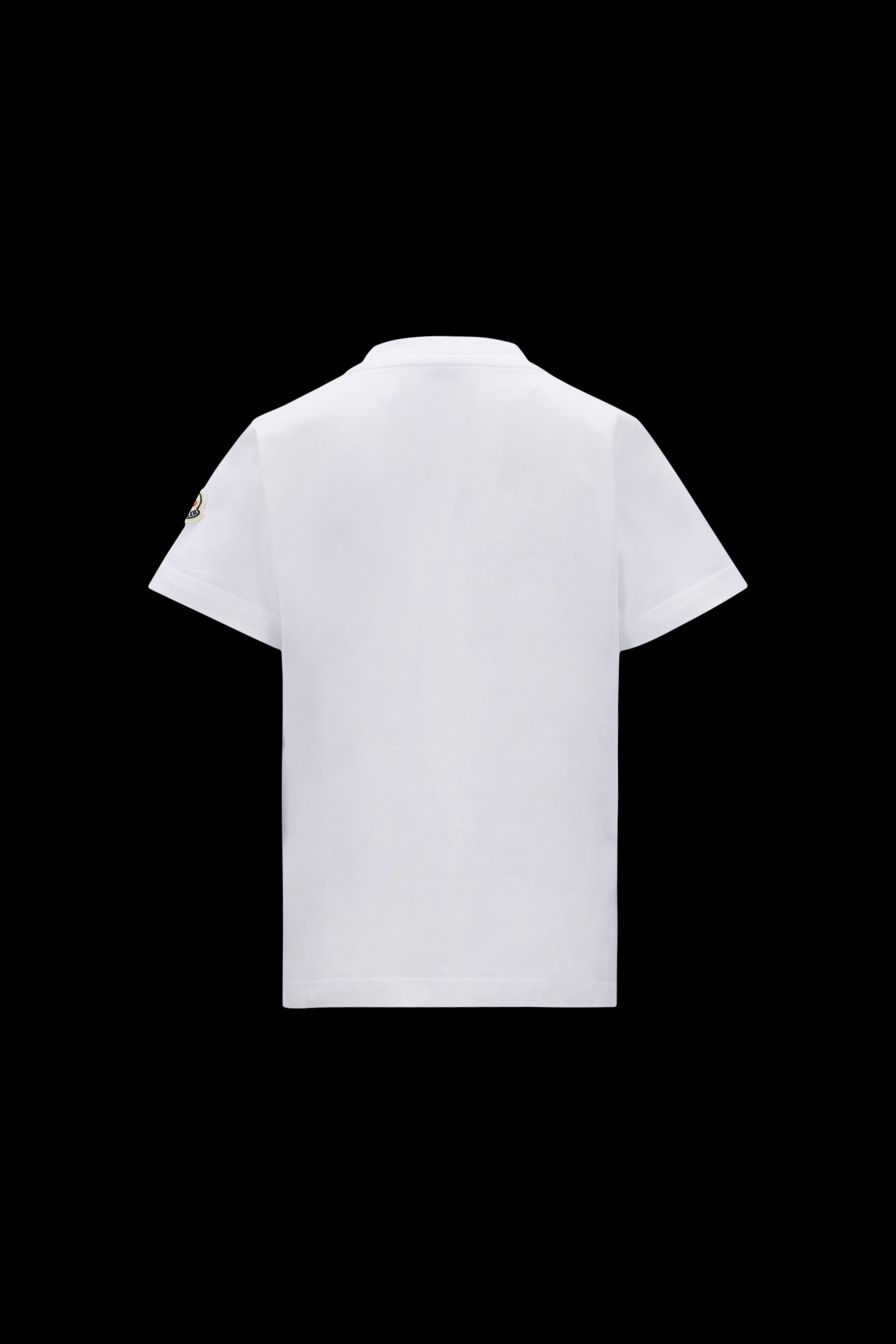 Moncler Embroidered Cotton T-shirt In White