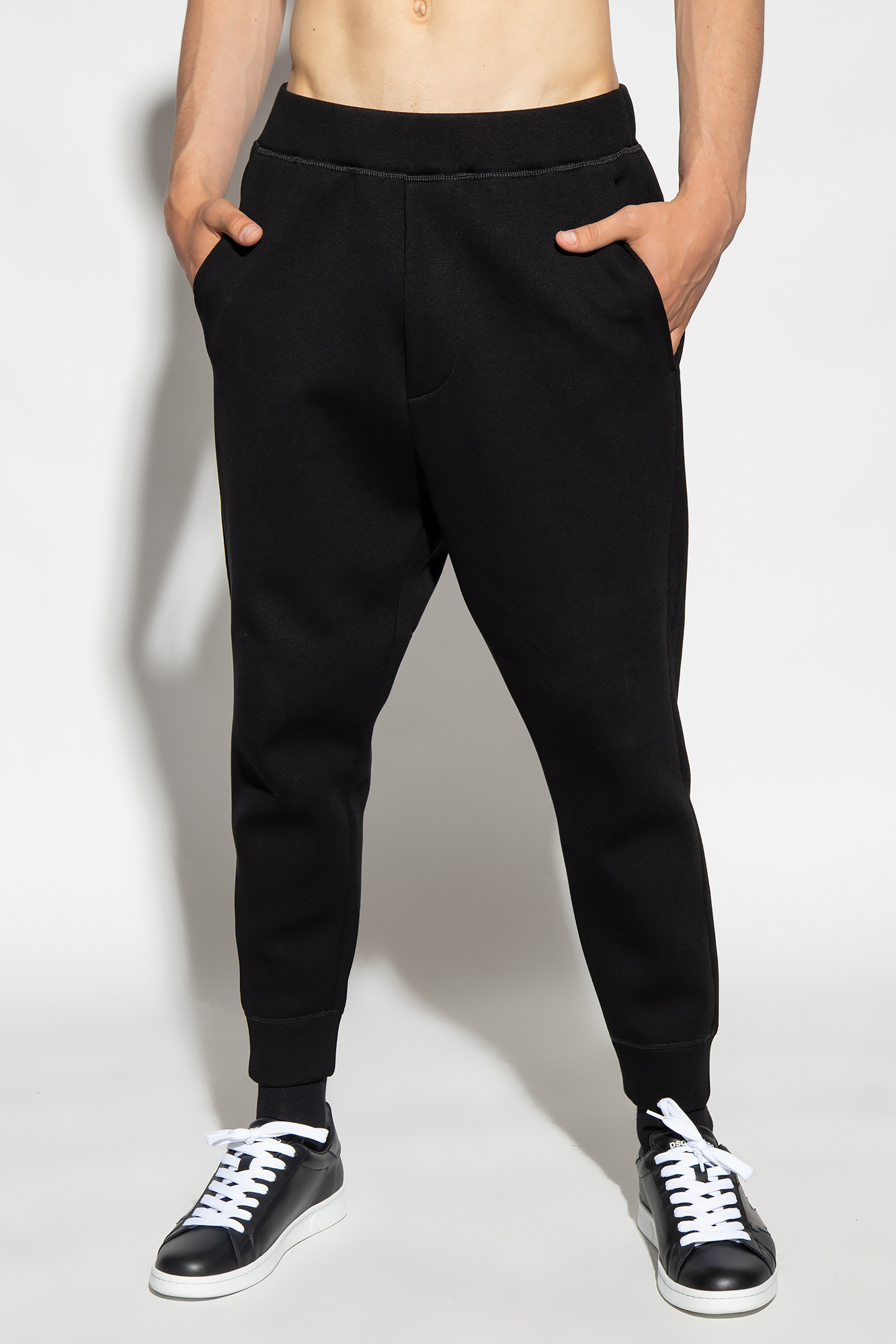 Dsquared2 Logo-print Track Pants In Black