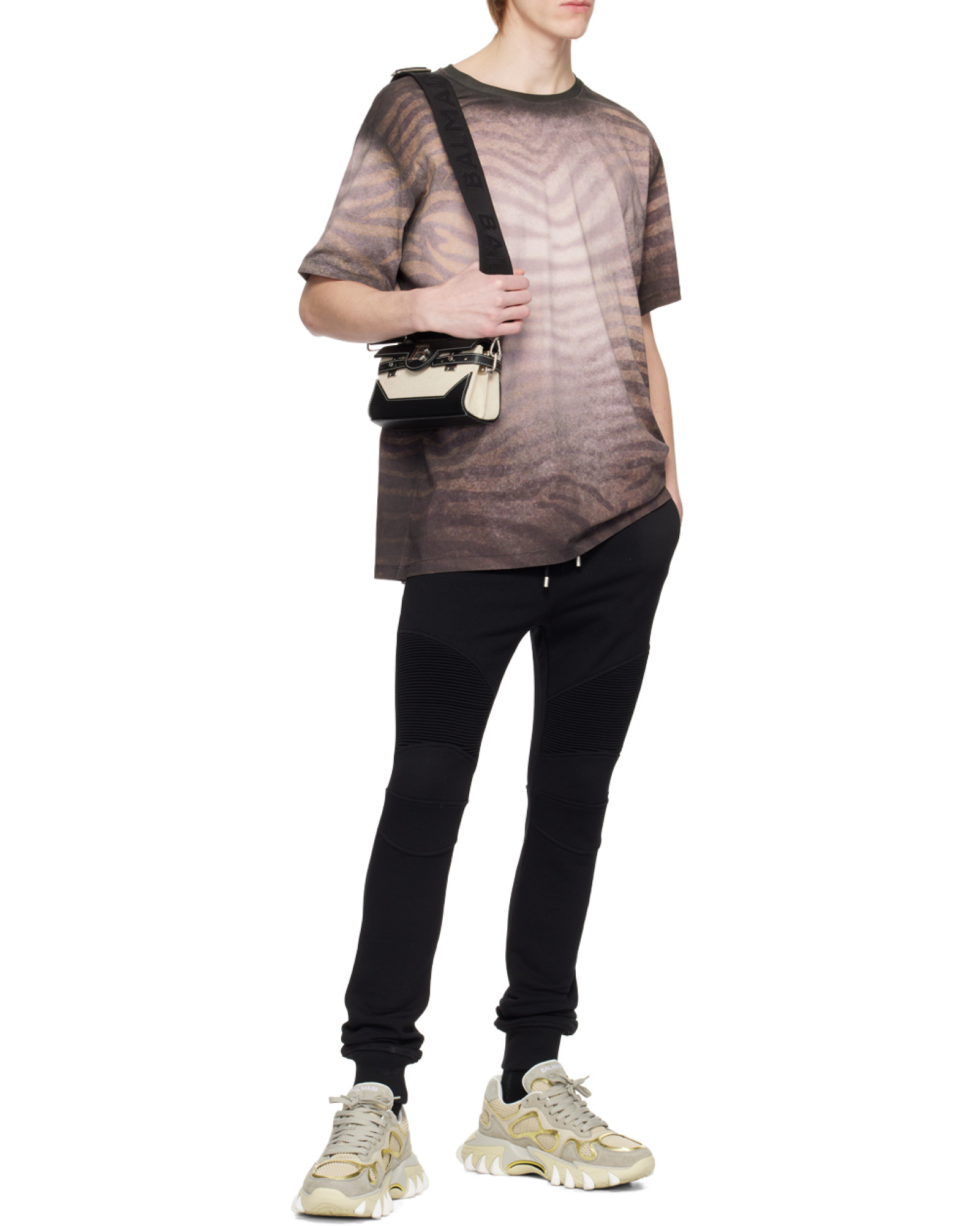 Balmain B-buzz 19 Shoulder Bag In Black