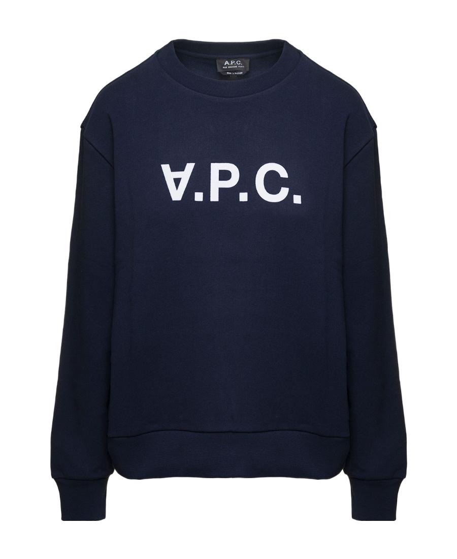 Apc A.p.c. Relaxed-fit Lightweight Cotton Blend Sweatshirt In Black