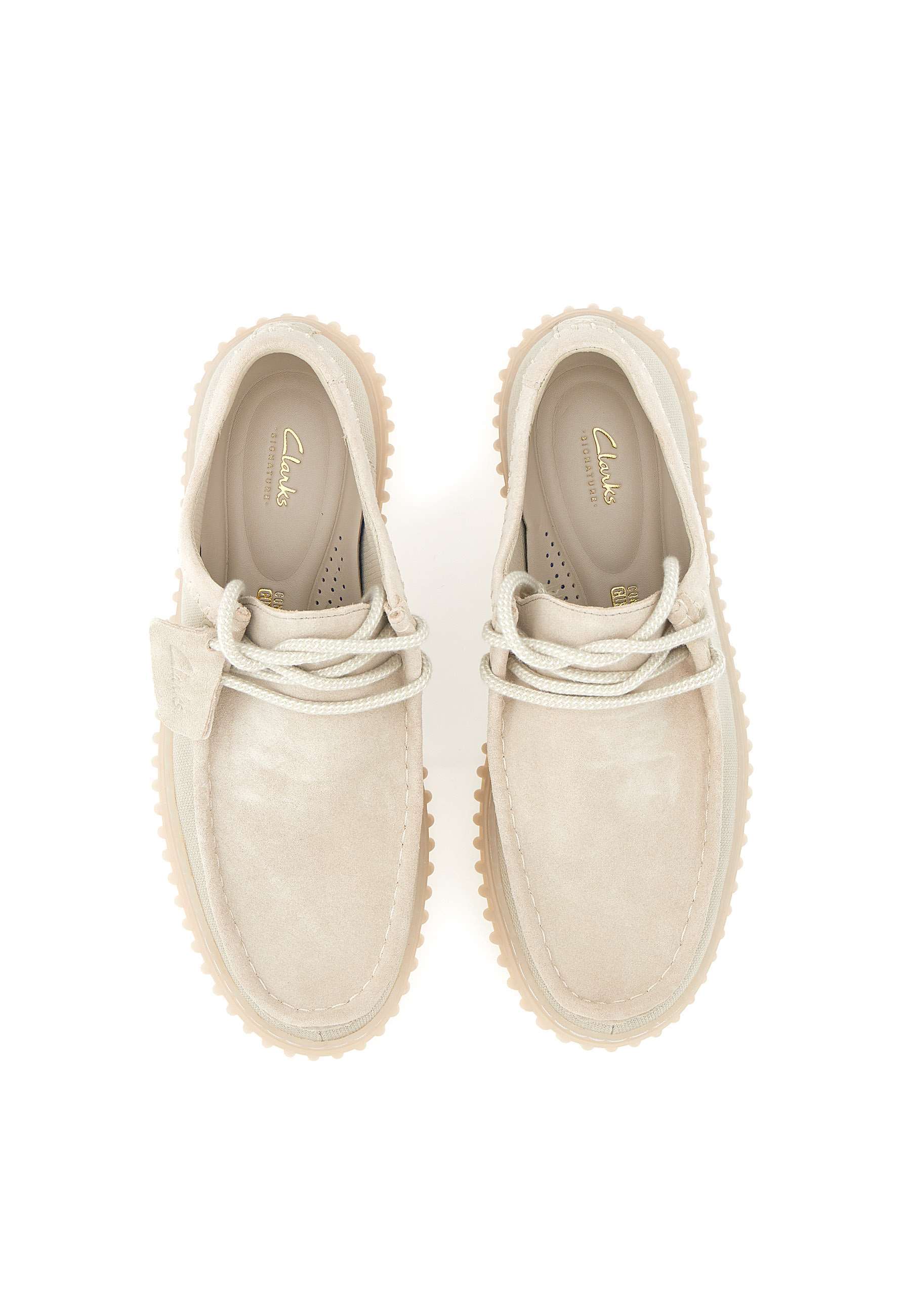 Clarks Lace-up Low-top Sneakers In Nude