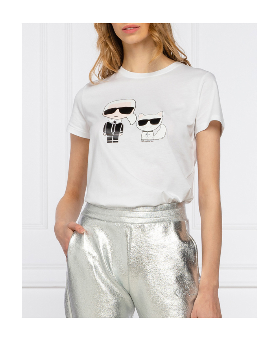 Karl Lagerfeld Print T-shirt In White