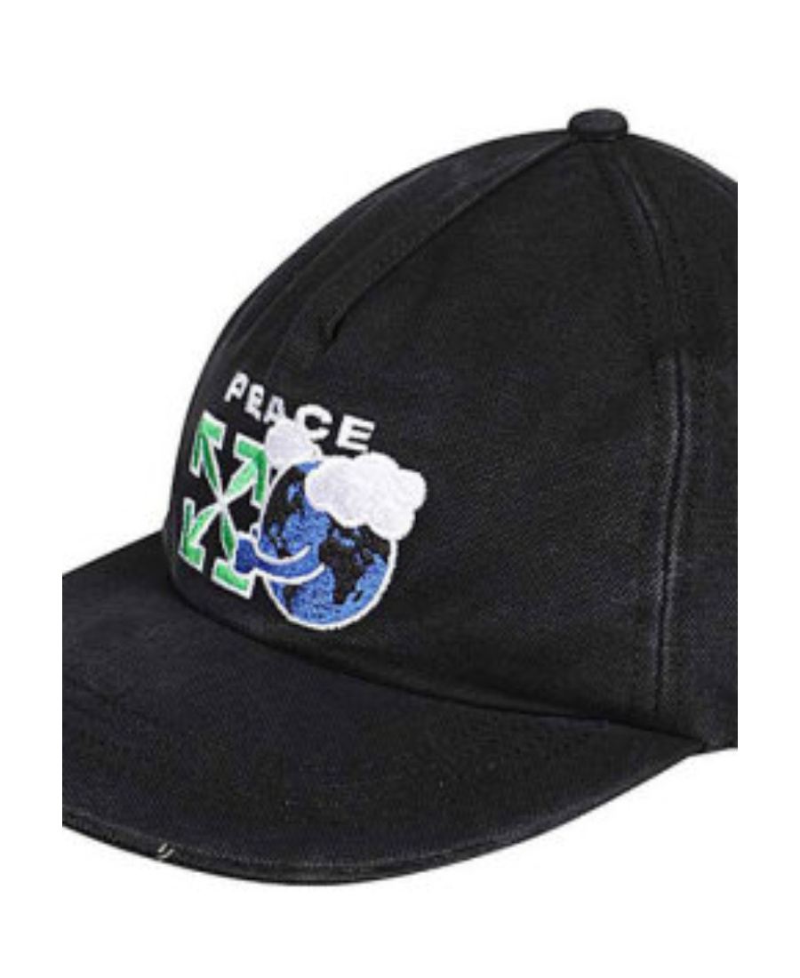 Off-white Logo Hat In Black