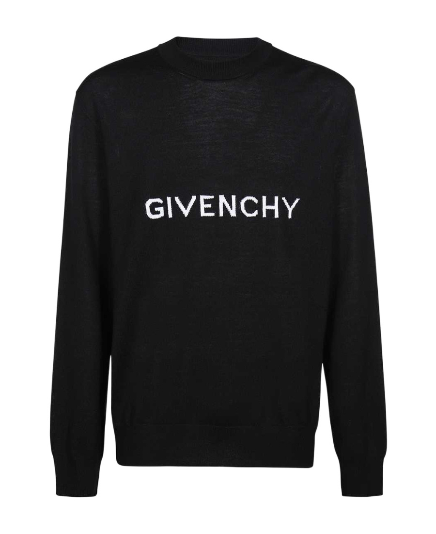 Givenchy Archetype Logo Embroidered Sweatshirt In Black