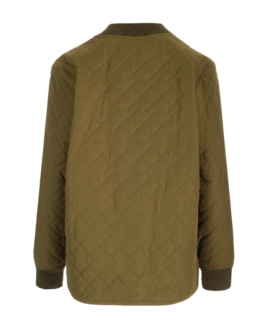 A.p.c. Elea Quilted Jacket In Green