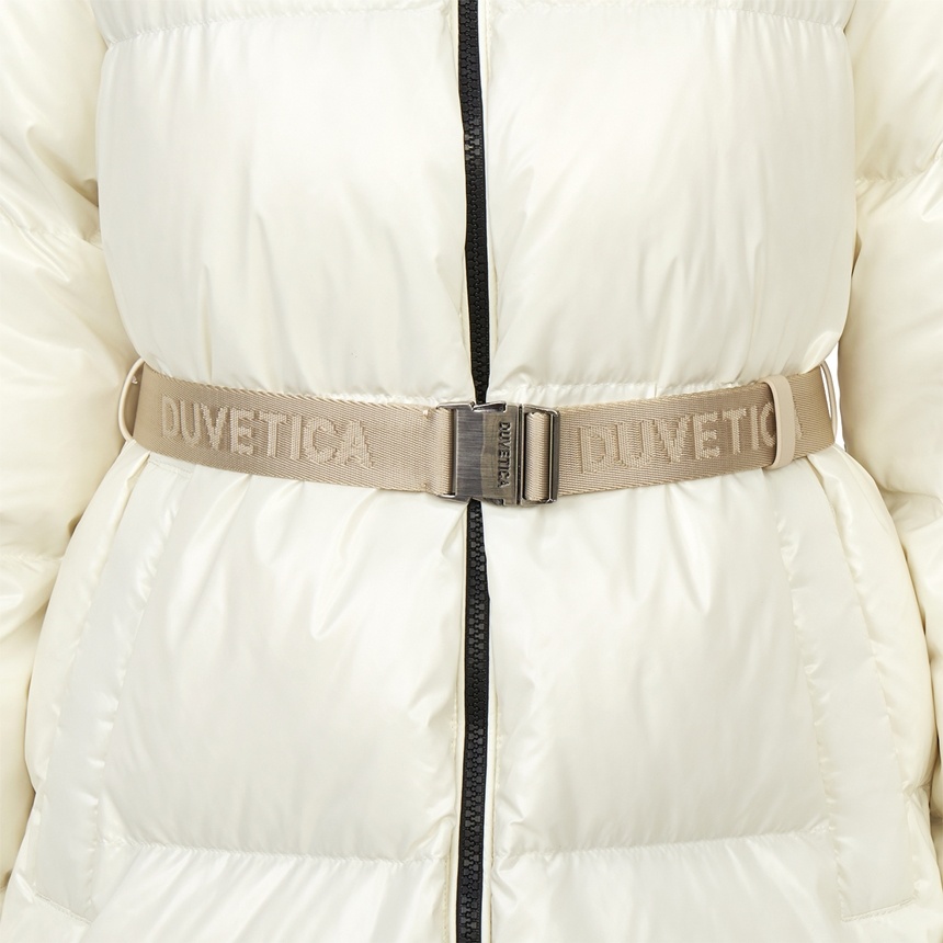 Duvetica Long-sleeved Down Jacket In White
