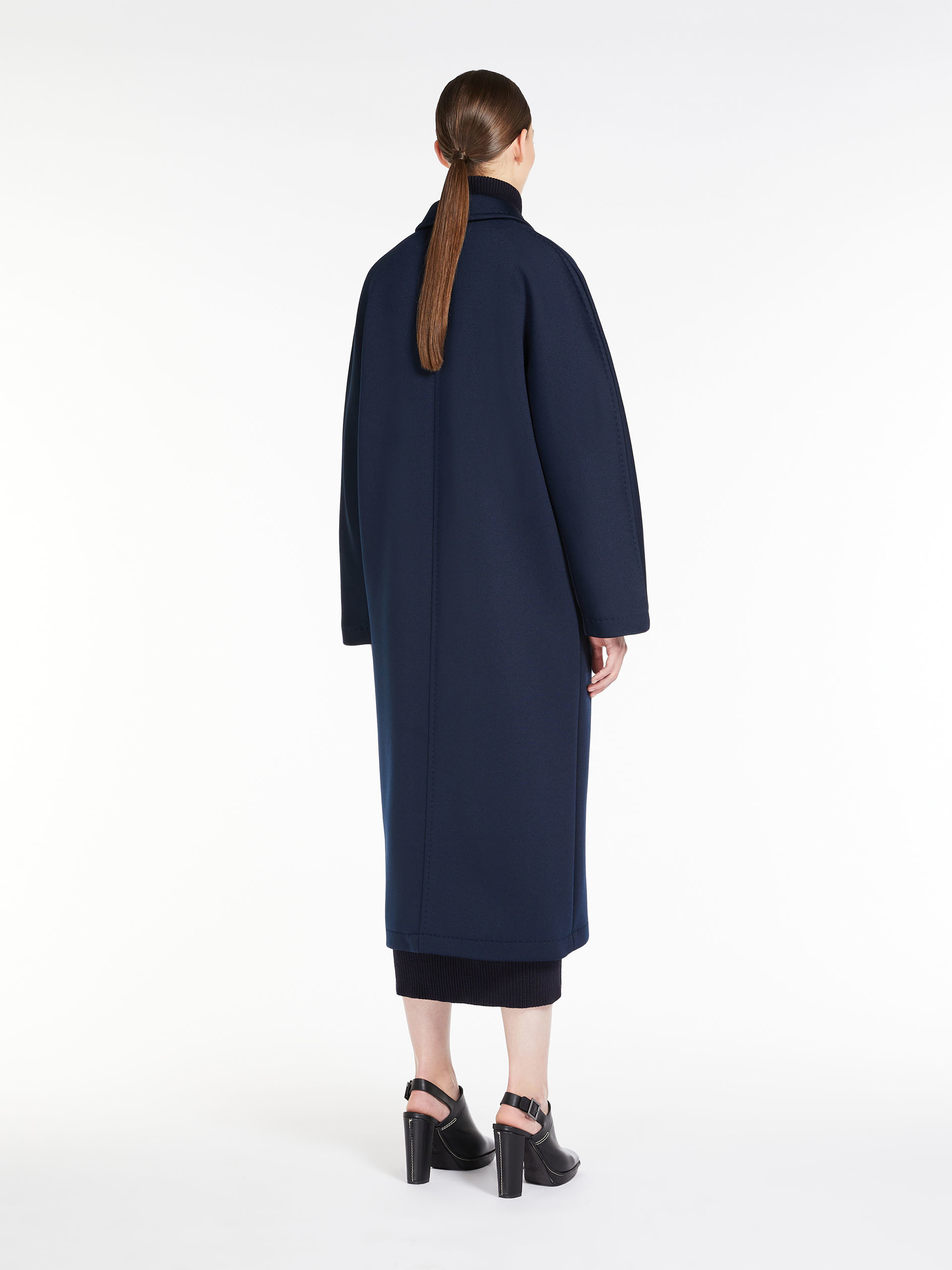 Max Mara Canasta Reversible Trench Coat In Black