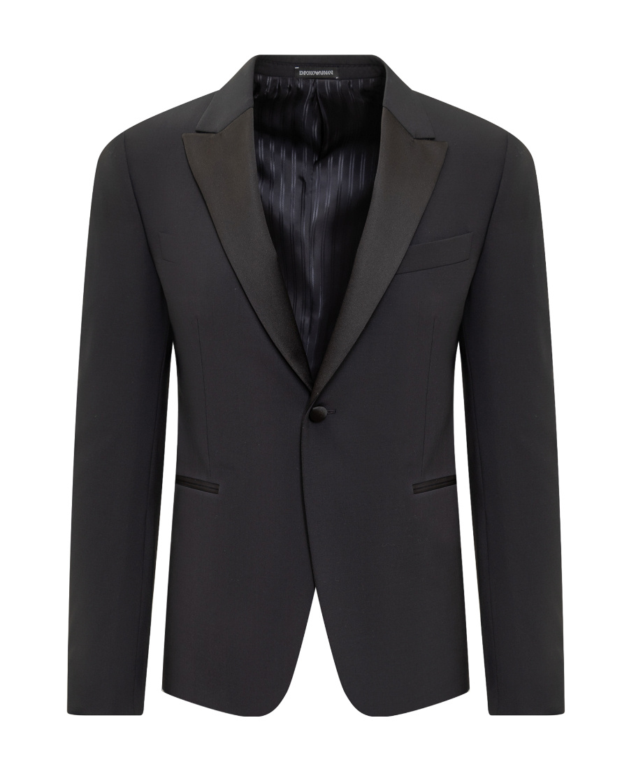 Emporio Armani Two Piece Tuxedo Suit In Black