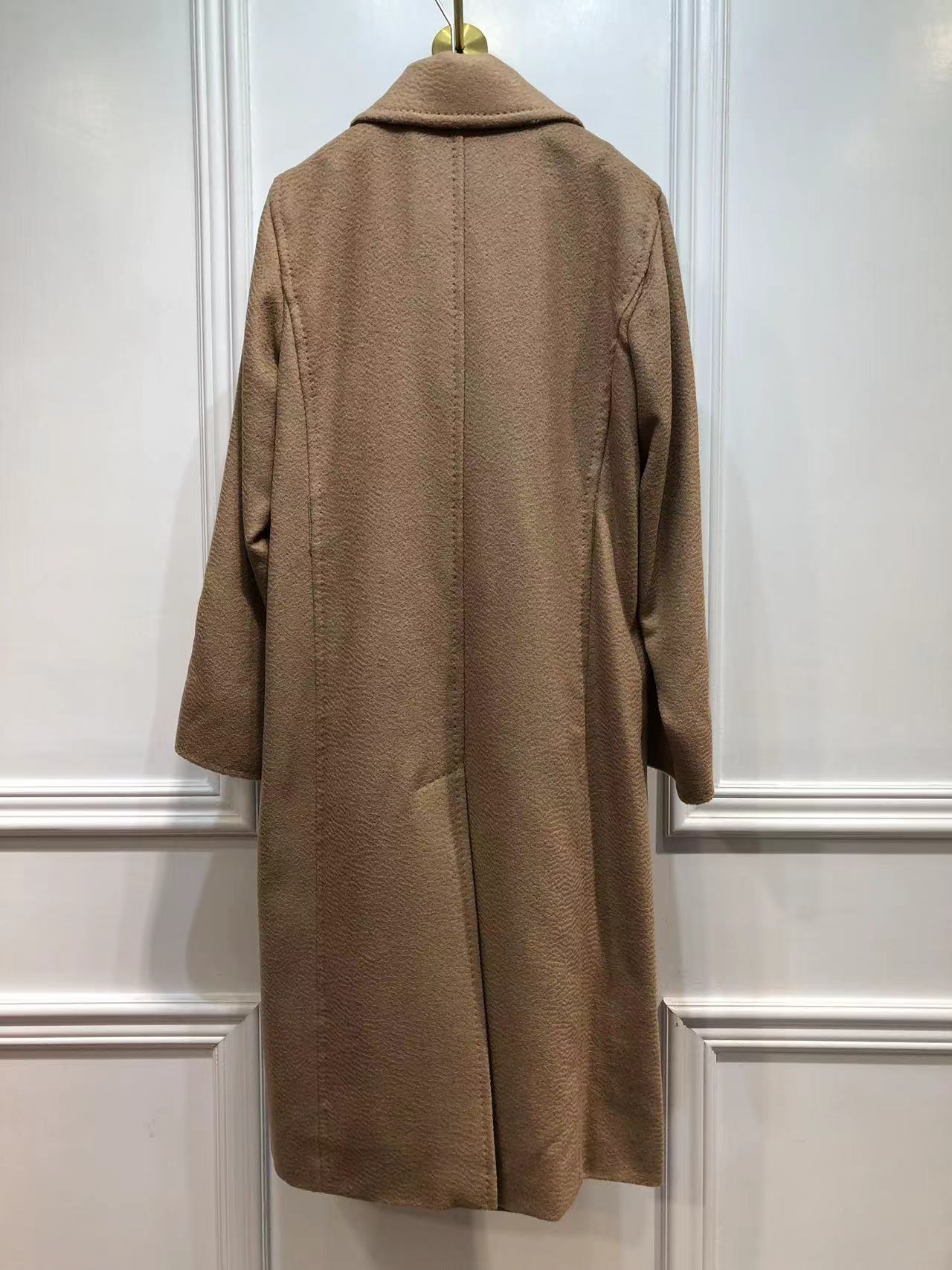 Max Mara Long-sleeved Coat In Brown