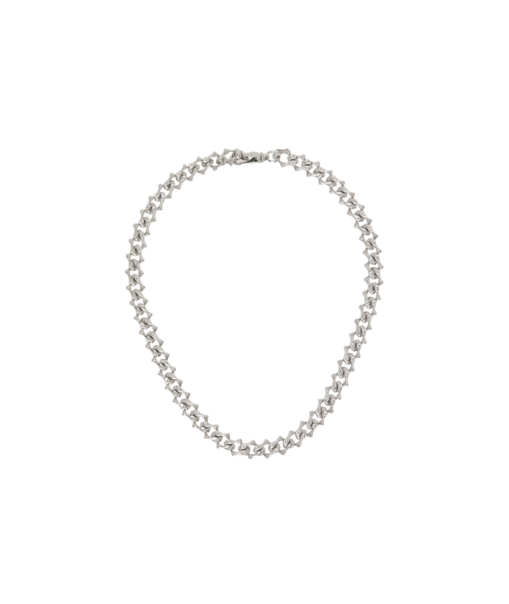 Emanuele Bicocchi Arabesque Chain Necklace In Gray