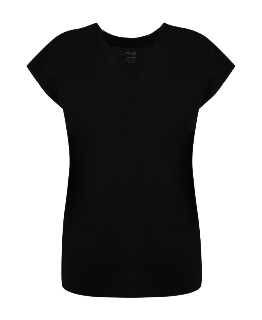 Frame Short-sleeved T-shirt In Black