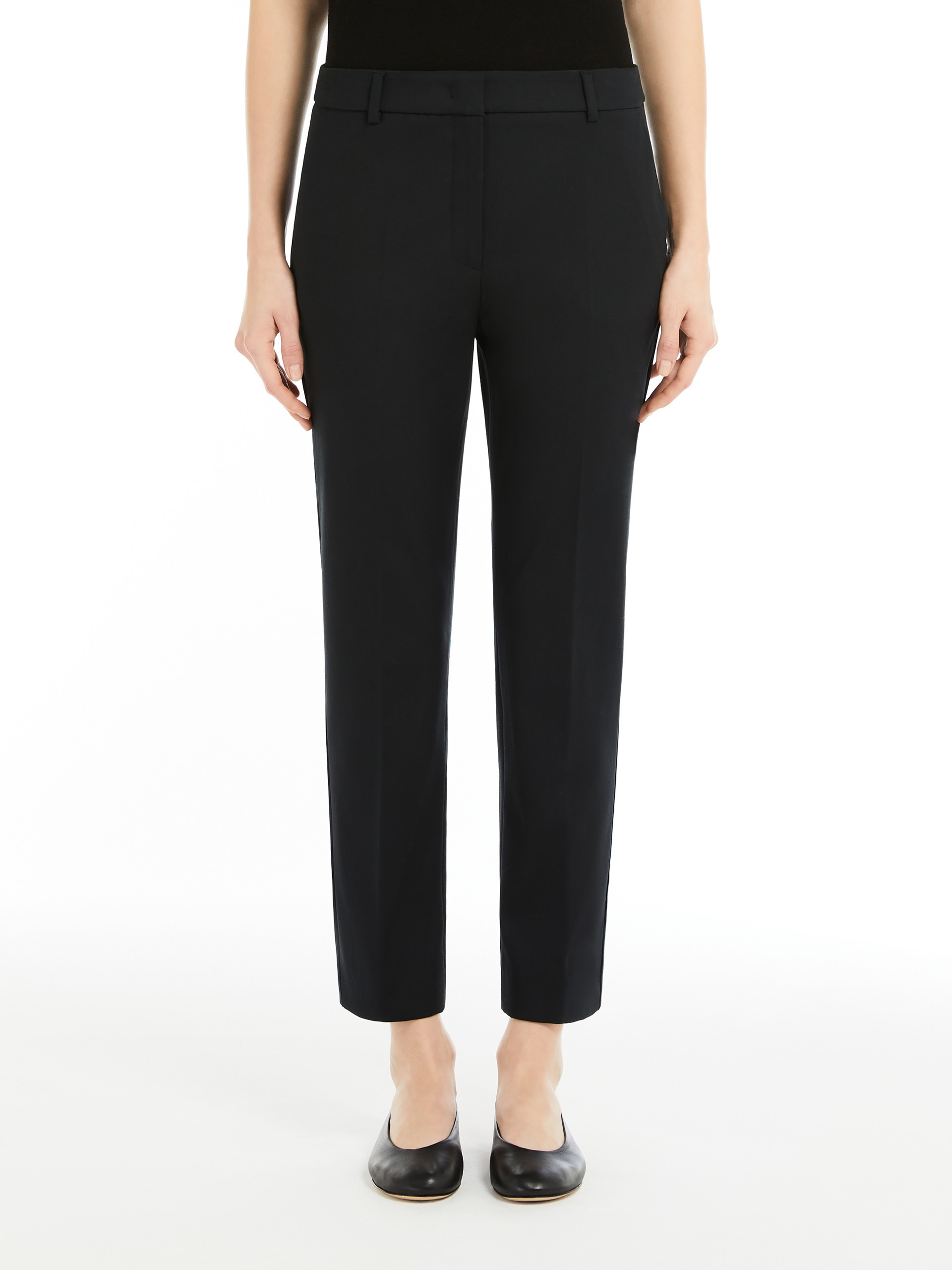 Weekend Max Mara Belt-loop Casual Pants In Black