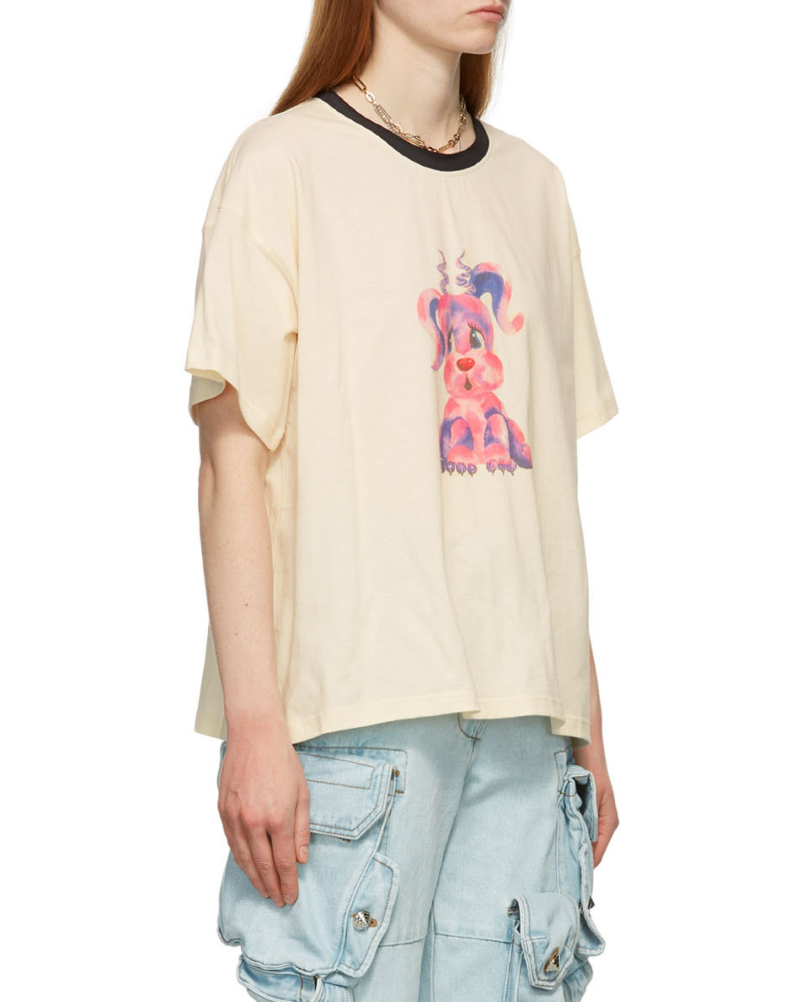 We11 Done We11done Monster Print Crewneck T-shirt In Multi