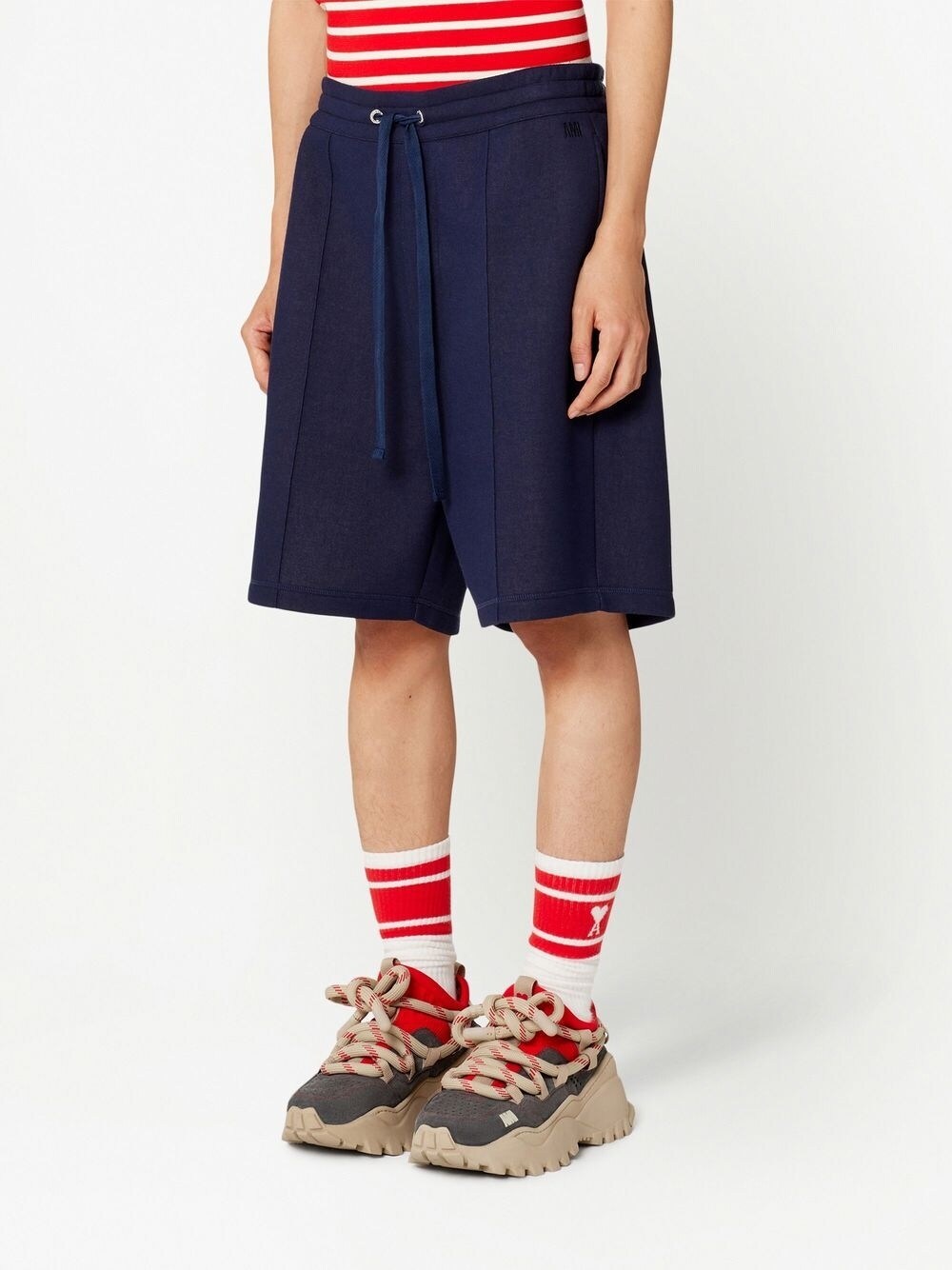 AMI ALEXANDRE MATTIUSSI AMI DE COEUR TRACK SHORTS