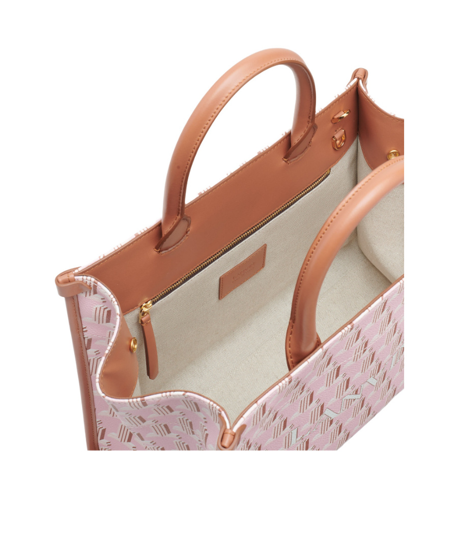 Shop Lanvin Inout Logo Print Tote Bag In Pink