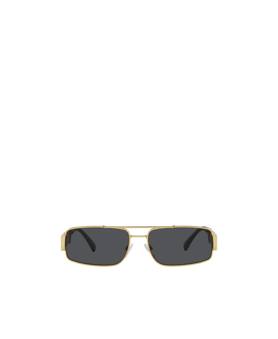 Versace Eyewear Rectangular Frame Sunglasses In Black