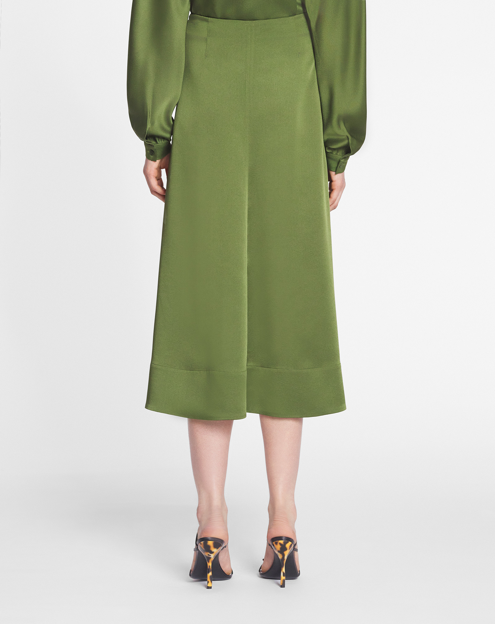 Lanvin Trumpet Mid-length Skirt In Green