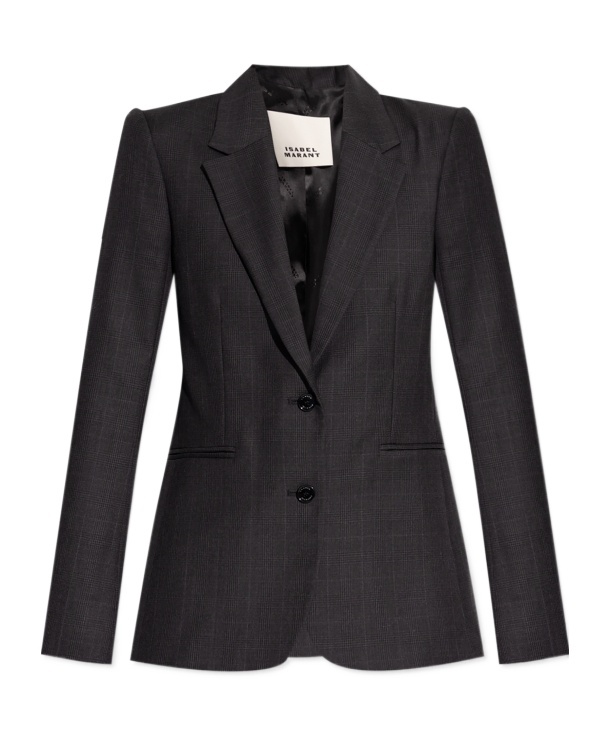 Isabel Marant Reva Checked Blazer In Black
