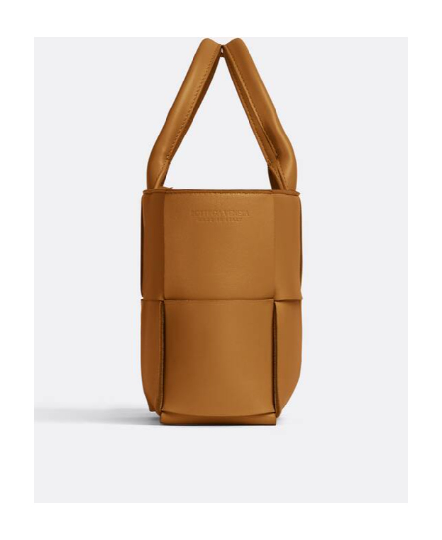 Bottega Veneta Arco Mini Intrecciato Leather Tote In Brown