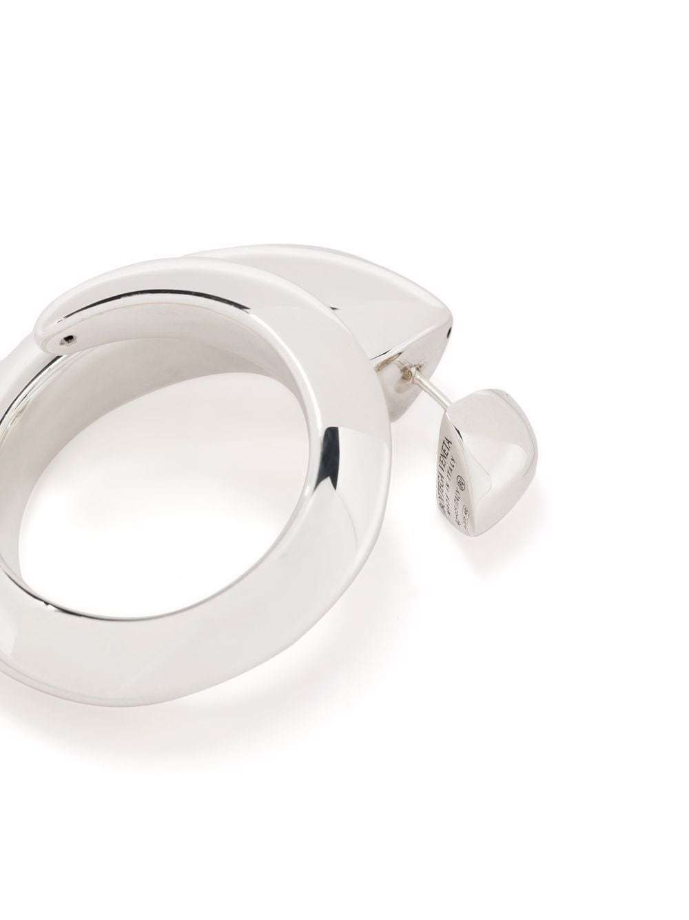 Bottega Veneta Coiled Medium Earrings In White