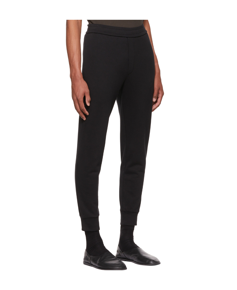 The Row Logo Slim Sweatpants In Black