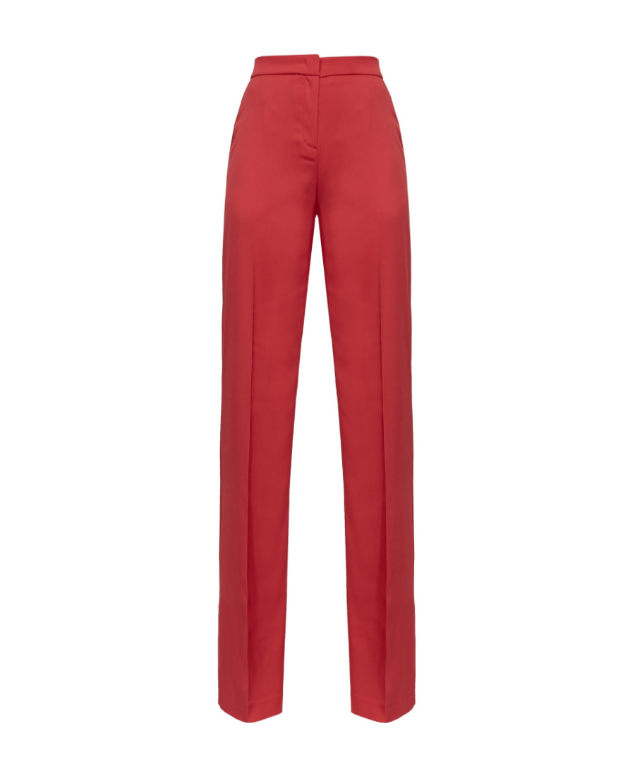 Shop Pinko Flared Tailored Trousers In Red