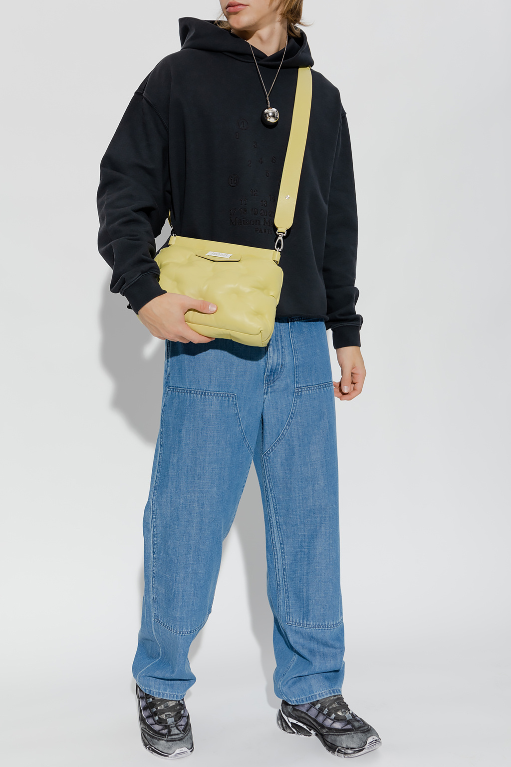 Mm6 Maison Margiela Straight-leg Cut Trousers In Blue