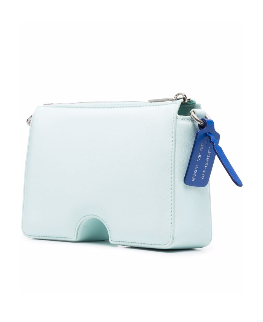 Off-white Burrow-20 Leather Shoulder Bag In White