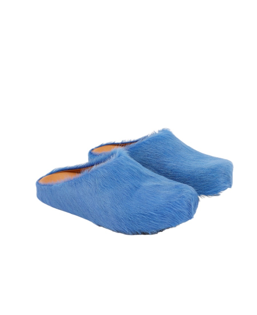 Marni Round Toe Slip-on Slippers