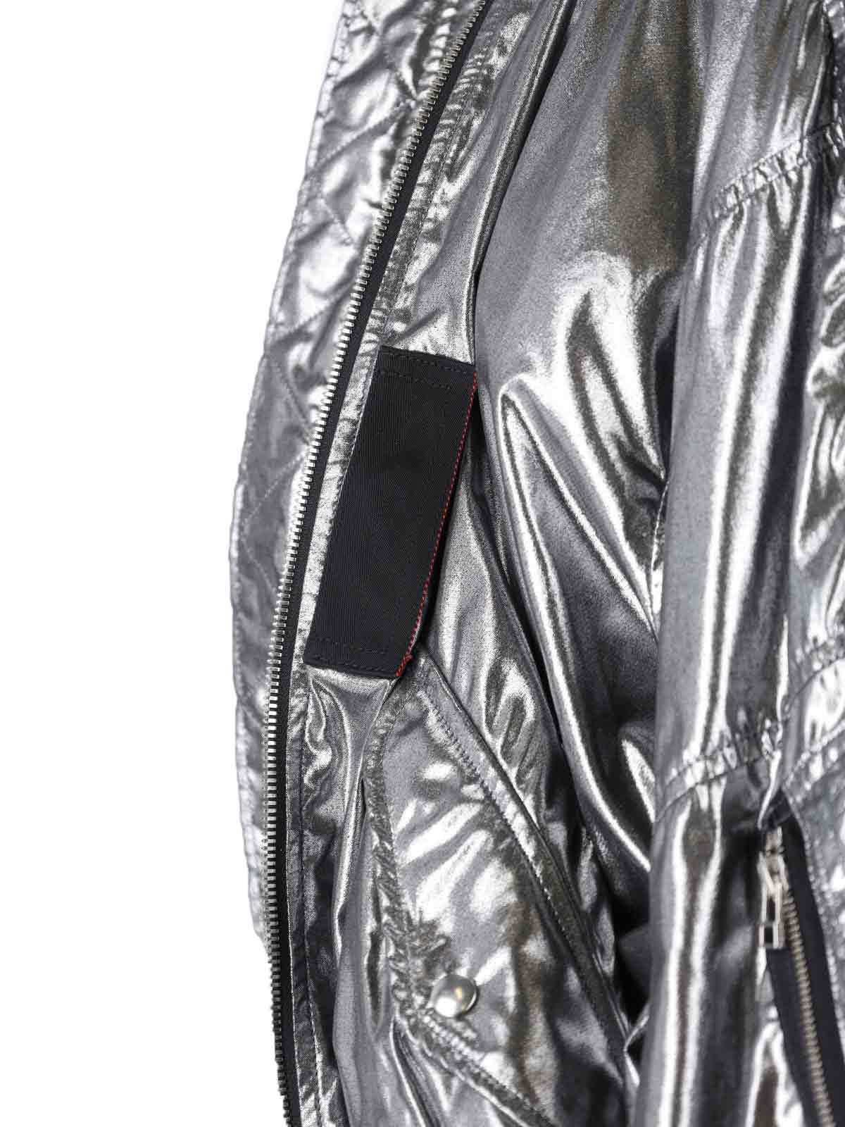 Junya Watanabe Casual Jacket With Elasticated Hem And Metallic Finish