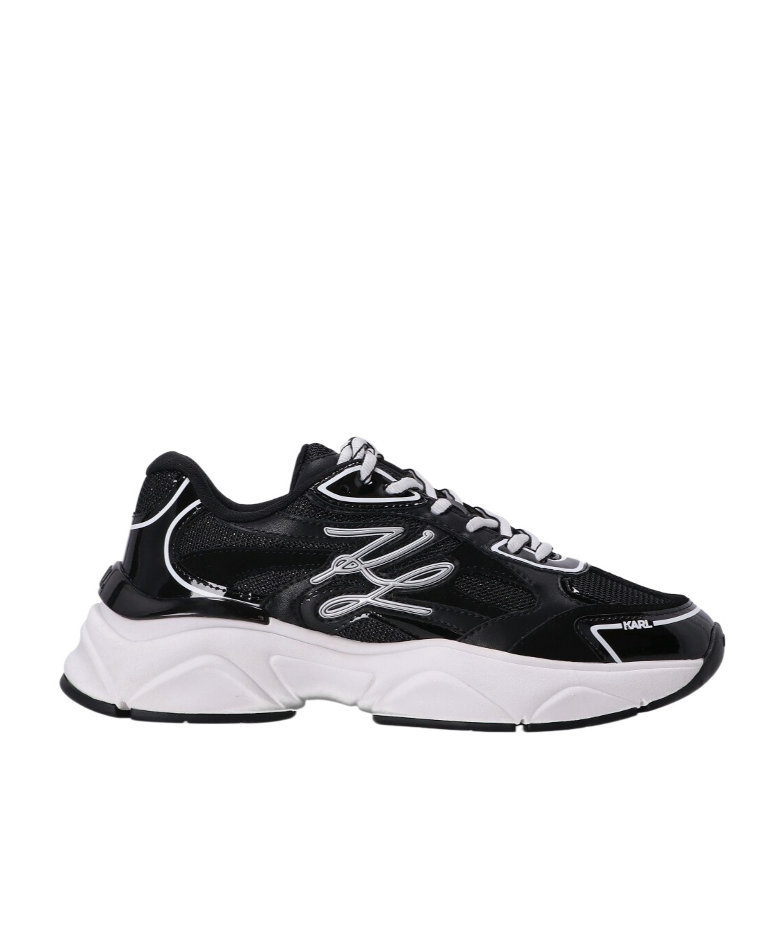 Shop Karl Lagerfeld Komet Sneakers In Black