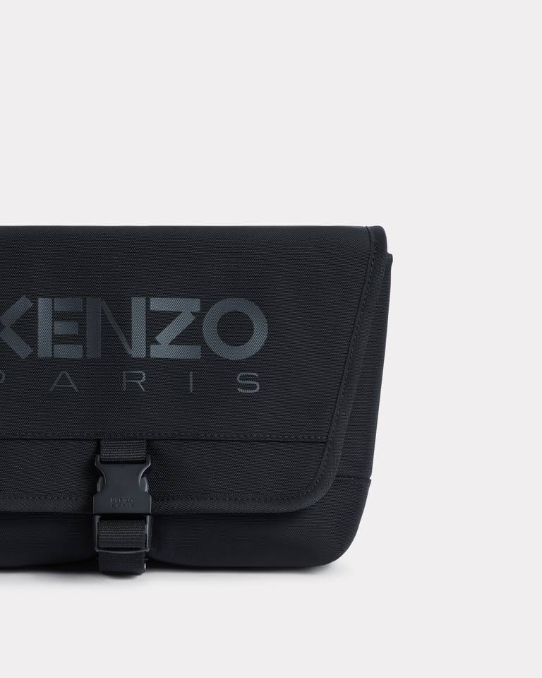 Kenzo Small Logo Messenger Bag In Black